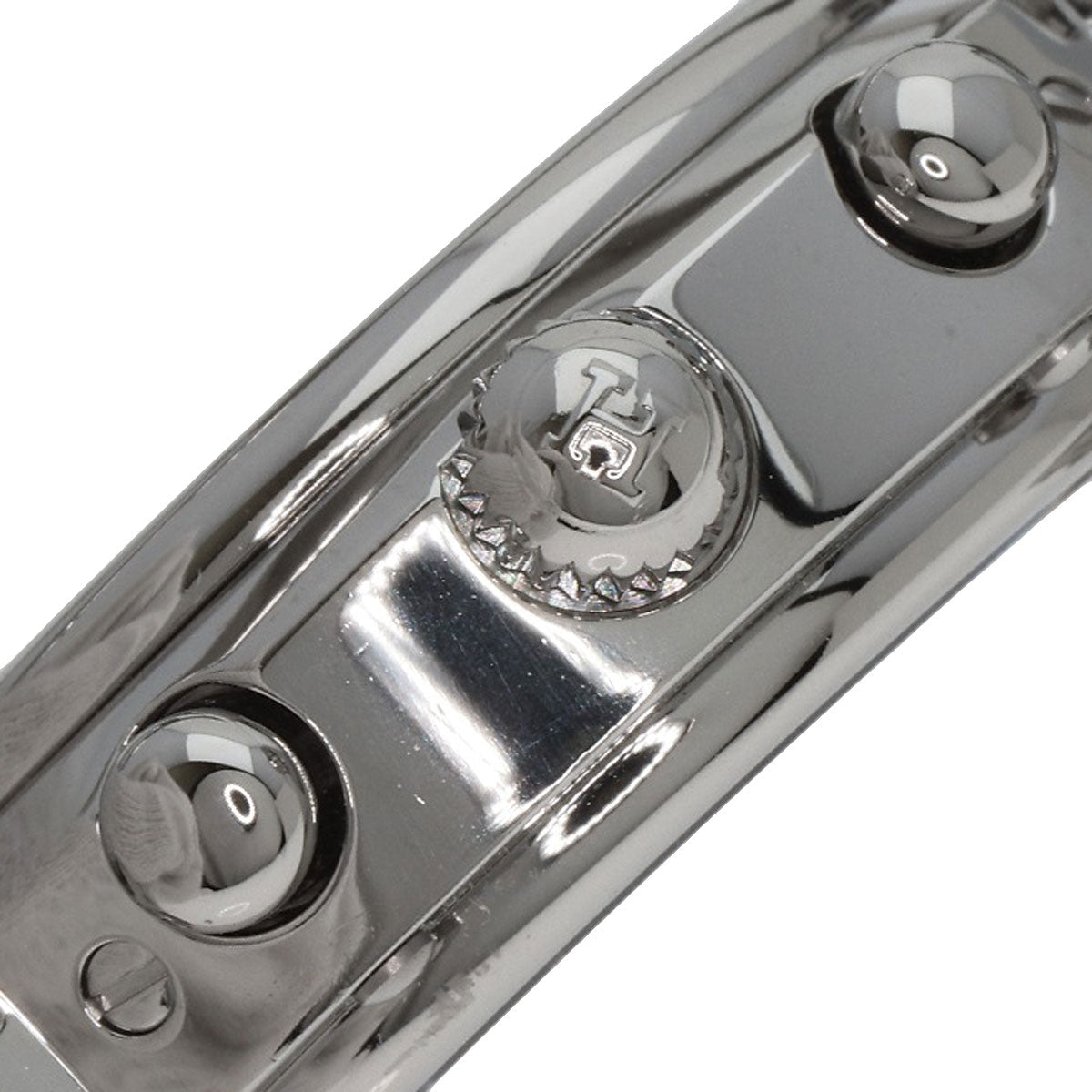 HERMES Watches Quartz CL1.310 Stainless Steel , Stainless Steel Silver Clipper Chronograph New Buckle white dial Women  d