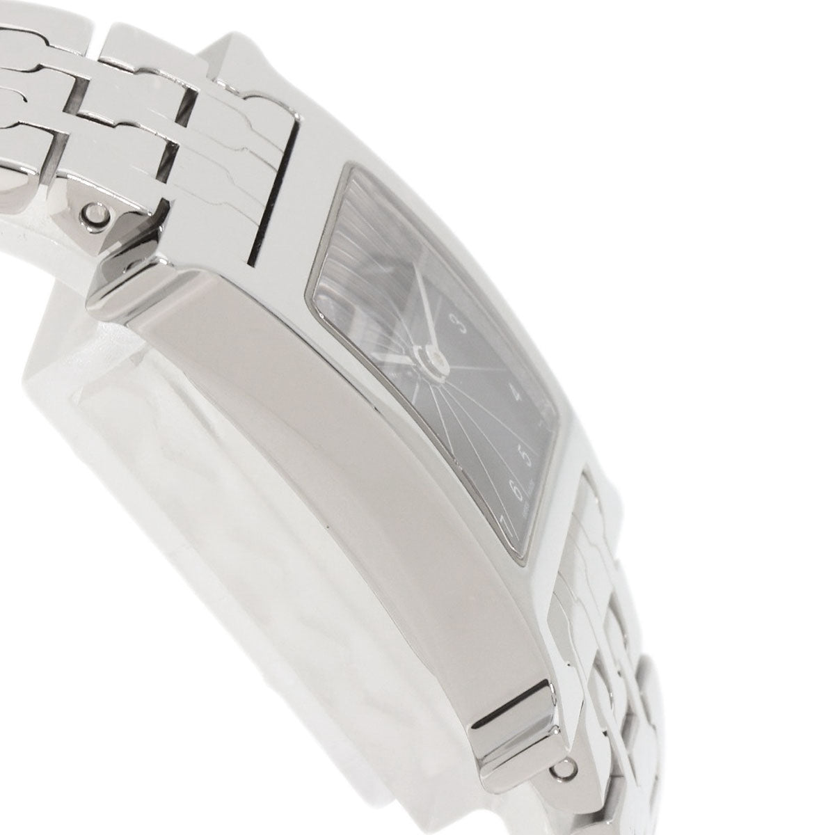 HERMES Watches Quartz HH1.210 Stainless Steel , Stainless Steel Silver H watch black dial Women  d