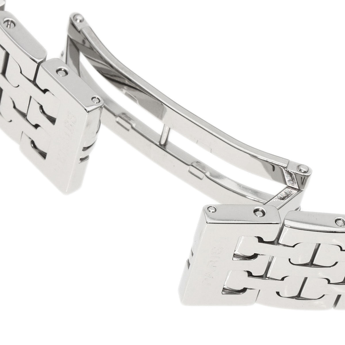 HERMES Watches Quartz HH1.210 Stainless Steel , Stainless Steel Silver H watch black dial Women  d