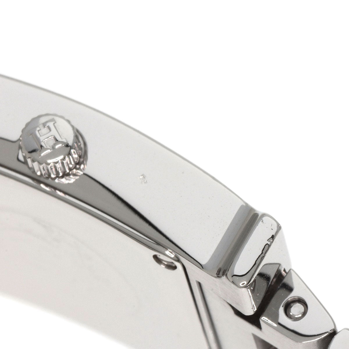 HERMES Watches Quartz HH1.210 Stainless Steel , Stainless Steel Silver H watch black dial Women  d