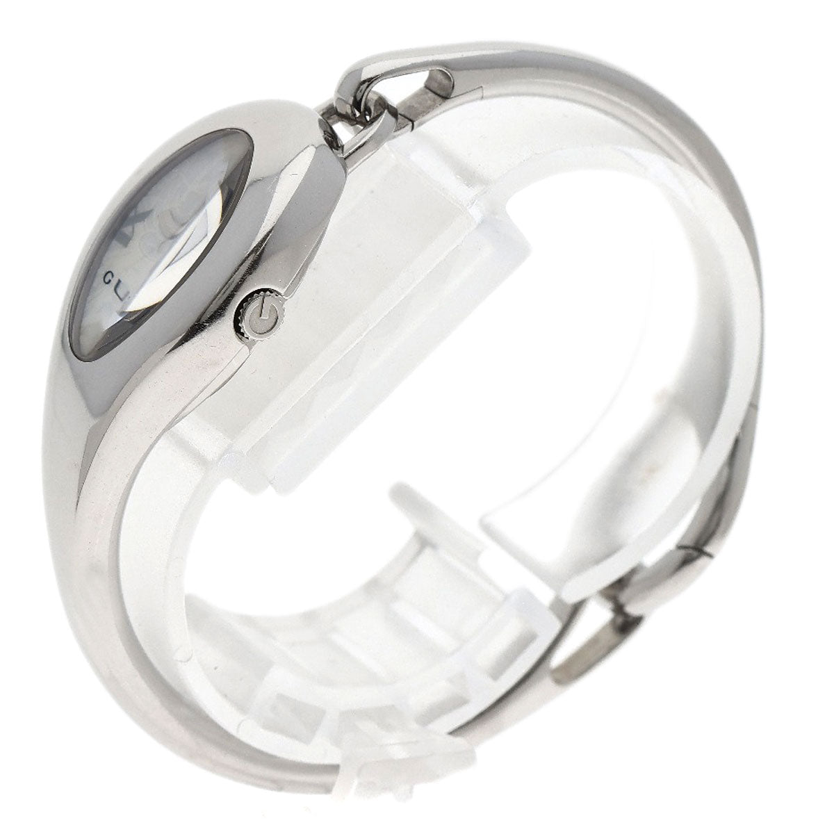 GUCCI Watches Quartz YA103526 Stainless Steel , Stainless Steel Silver Horsebit bangle white dial Women  d