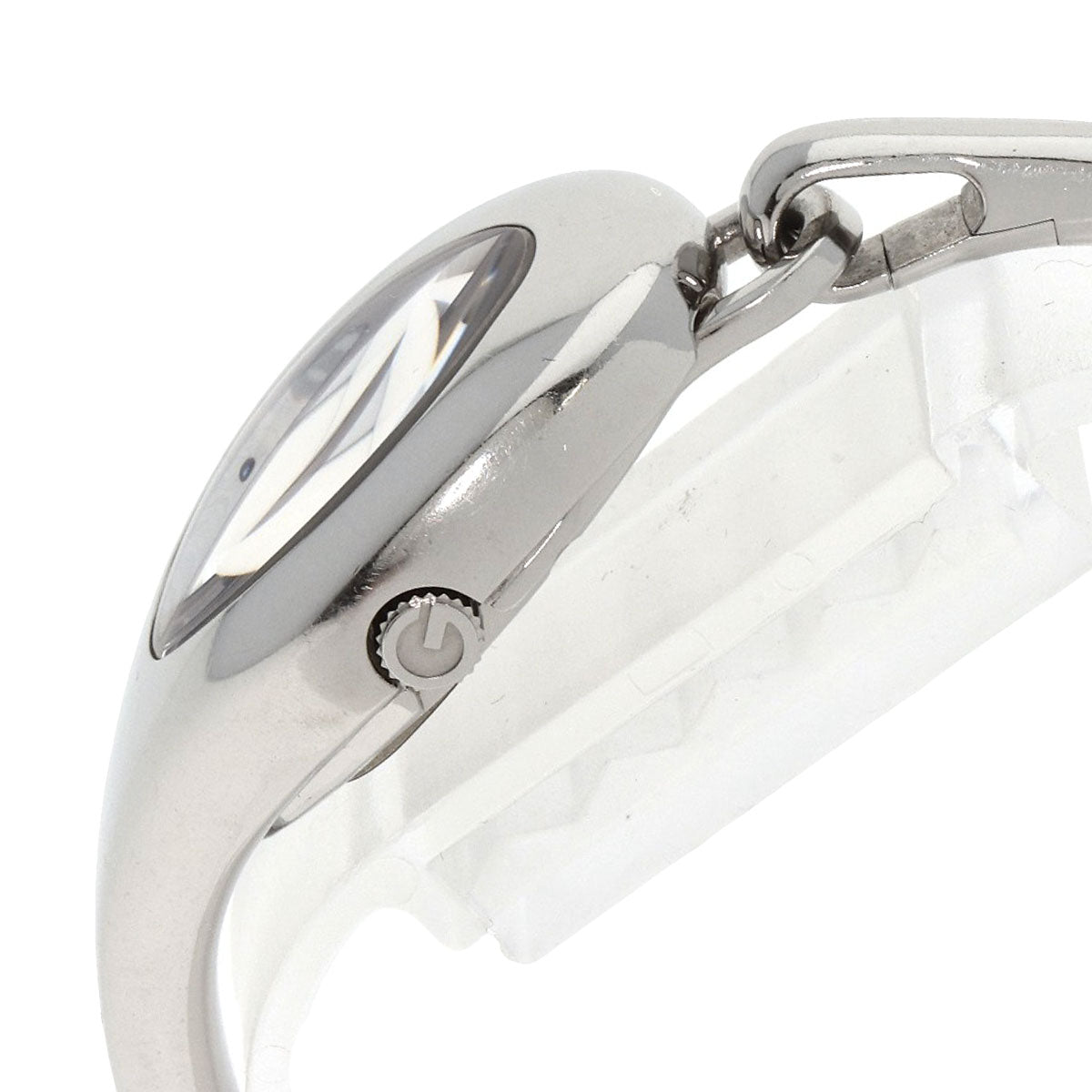 GUCCI Watches Quartz YA103526 Stainless Steel , Stainless Steel Silver Horsebit bangle white dial Women  d