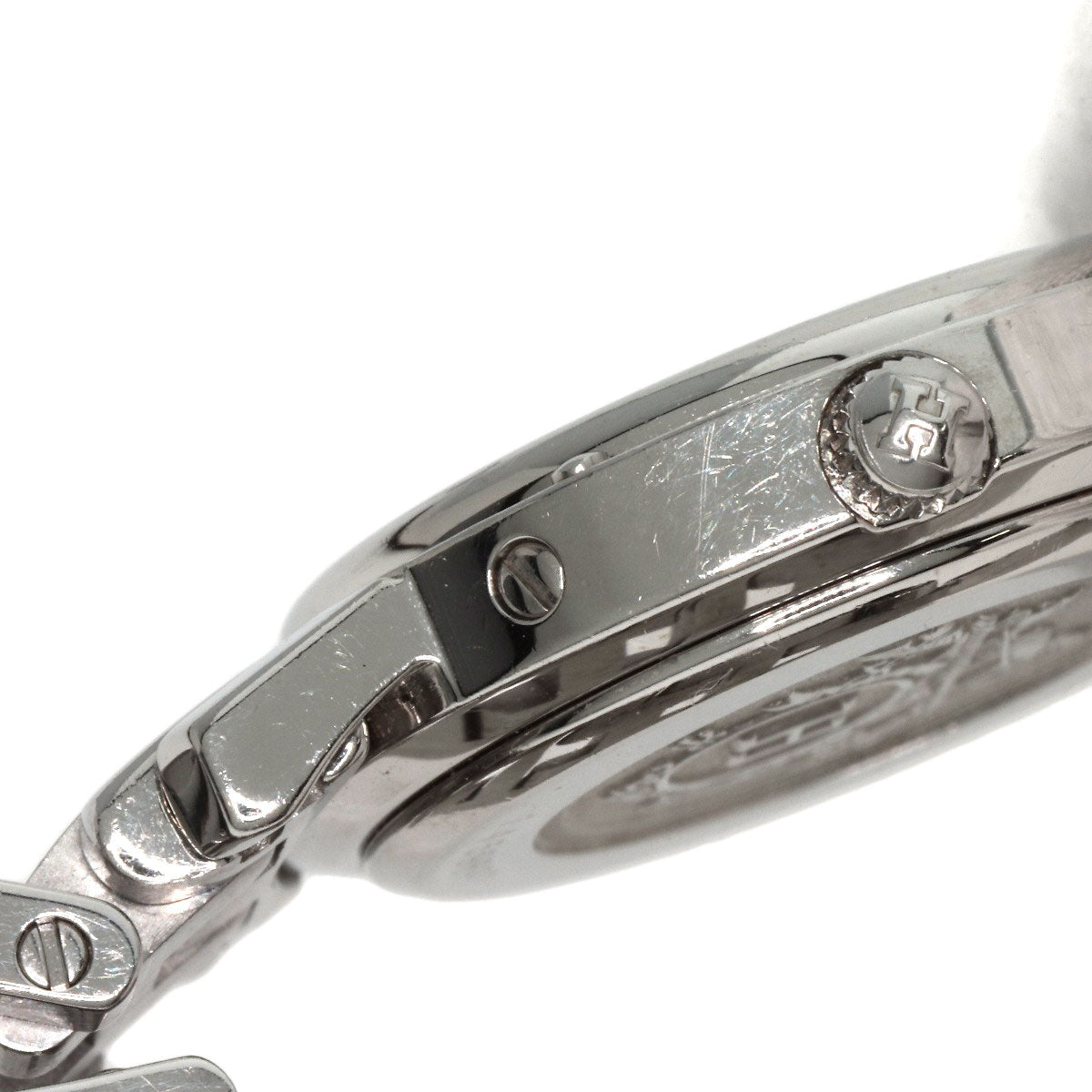 HERMES Watches Quartz CL4.210 Stainless Steel , Stainless Steel Silver Clipper black dial Women  d