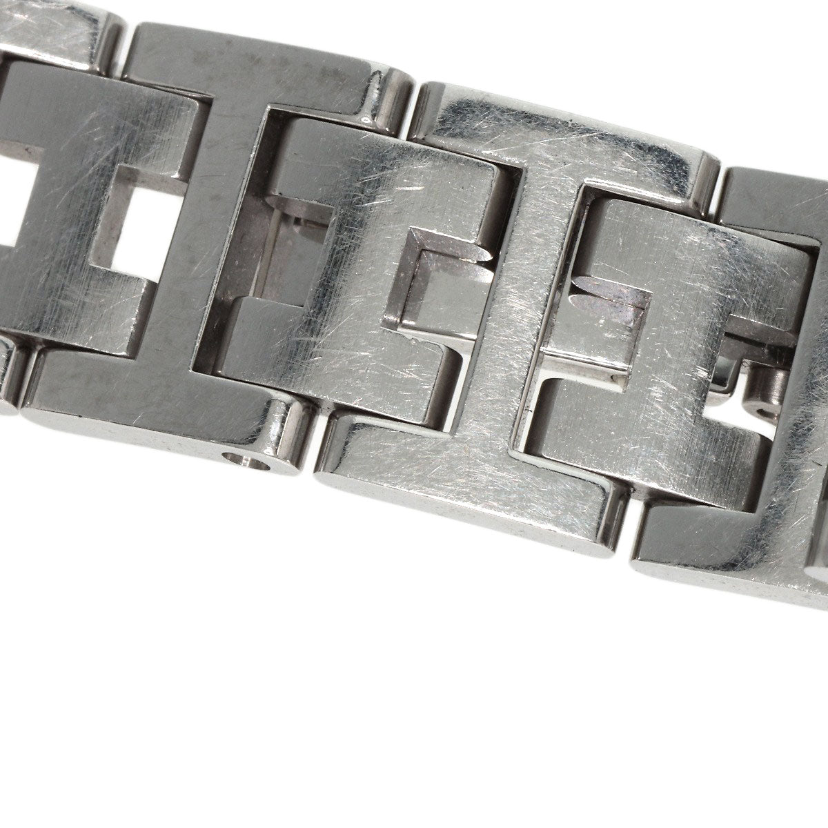 HERMES Watches Quartz CL4.210 Stainless Steel , Stainless Steel Silver Clipper black dial Women  d