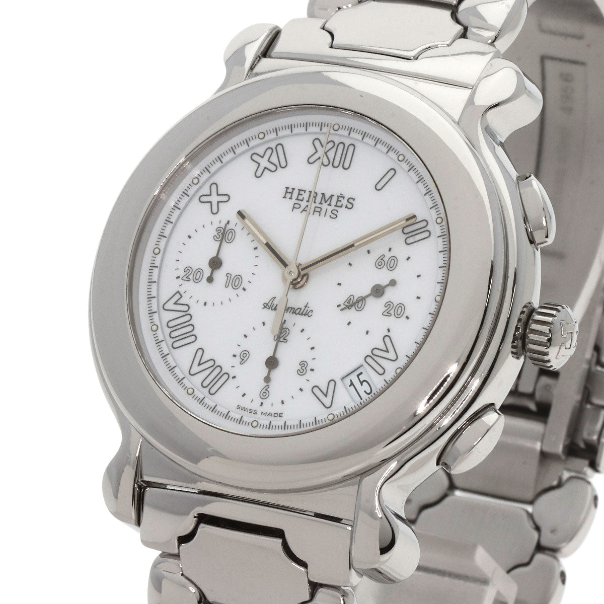 HERMES Watches Mechanical Automatic KP1.910 Stainless Steel , Stainless Steel Silver Ke Plat white dial mens  d