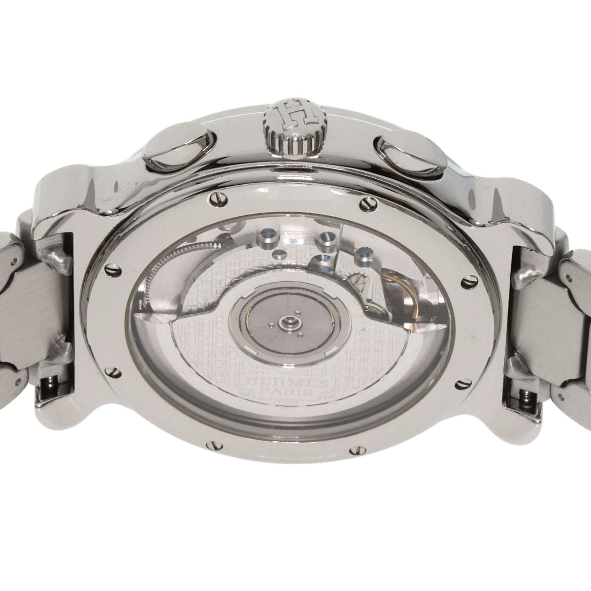 HERMES Watches Mechanical Automatic KP1.910 Stainless Steel , Stainless Steel Silver Ke Plat white dial mens  d