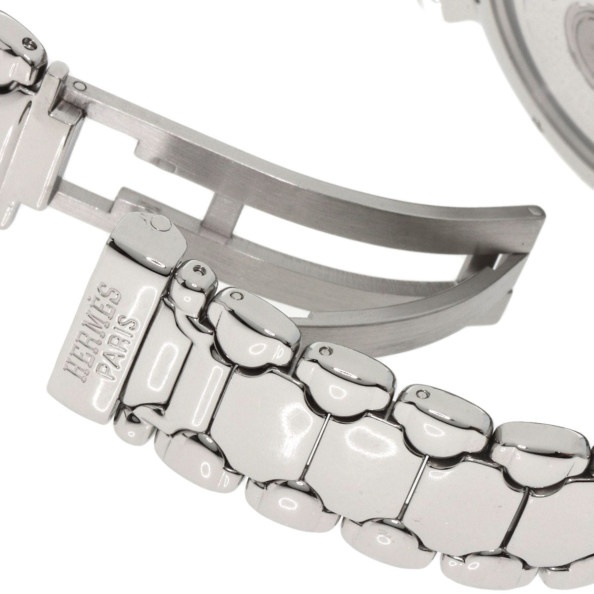HERMES Watches Mechanical Automatic KP1.910 Stainless Steel , Stainless Steel Silver Ke Plat white dial mens  d