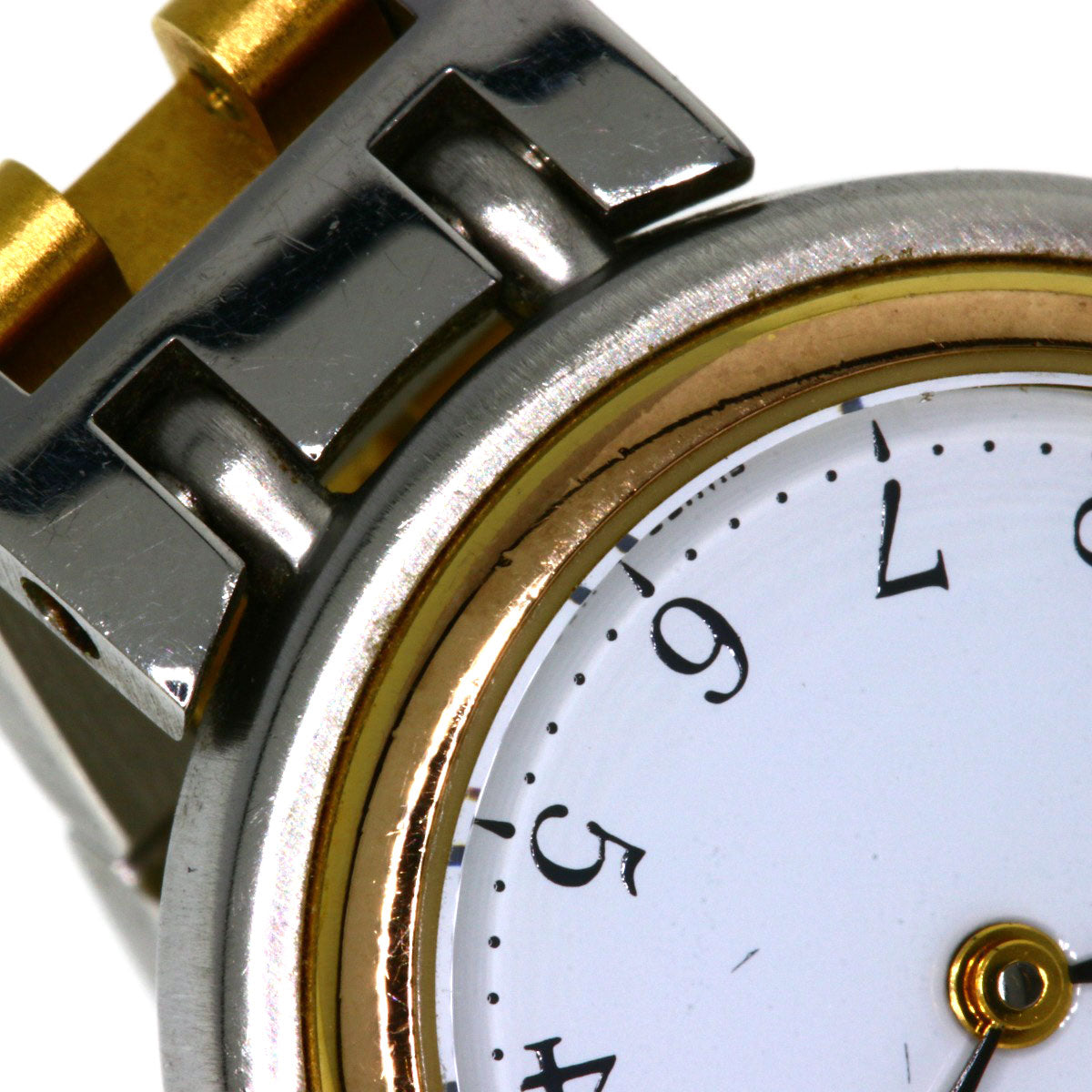 HERMES Watches Quartz Stainless Steel, Combination Silver Windsor white dial Women  d