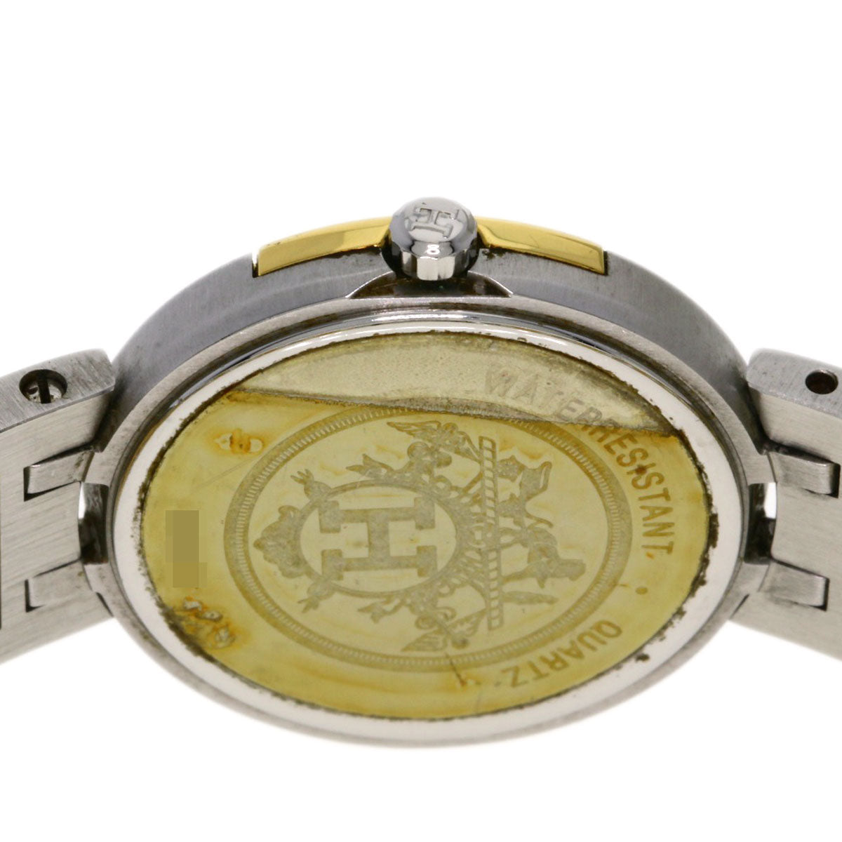 HERMES Watches Quartz Stainless Steel, Combination Silver Windsor white dial Women  d