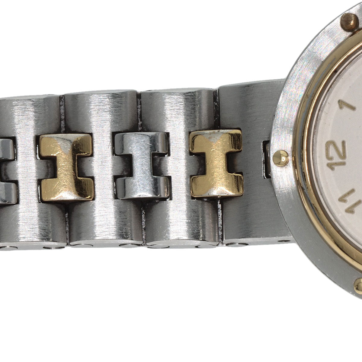 HERMES Watches Quartz Stainless Steel , SSxGP gold Olympia Ivory dial Women  d