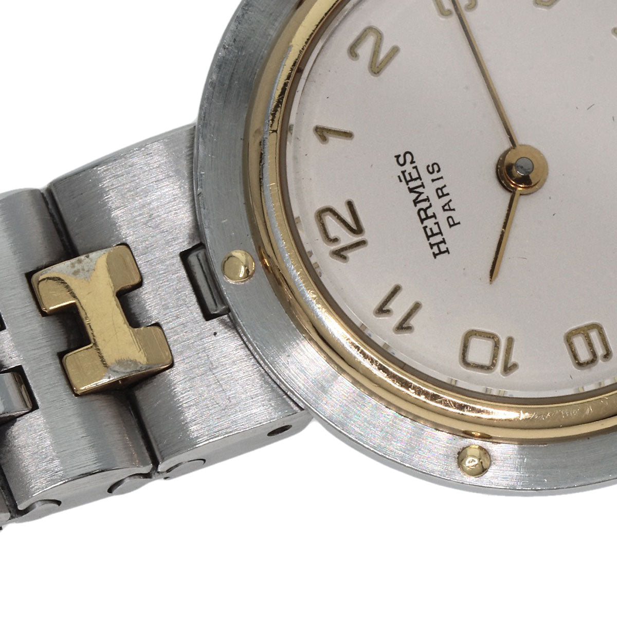 HERMES Watches Quartz Stainless Steel , SSxGP gold Olympia Ivory dial Women  d