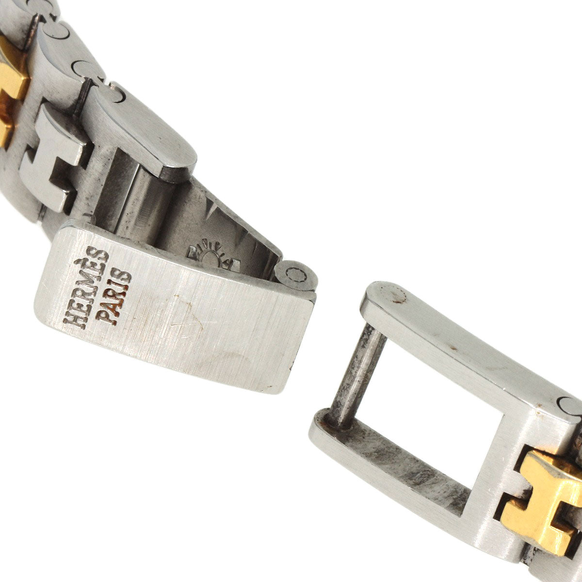 HERMES Watches Quartz Stainless Steel , SSxGP gold Olympia Ivory dial Women  d