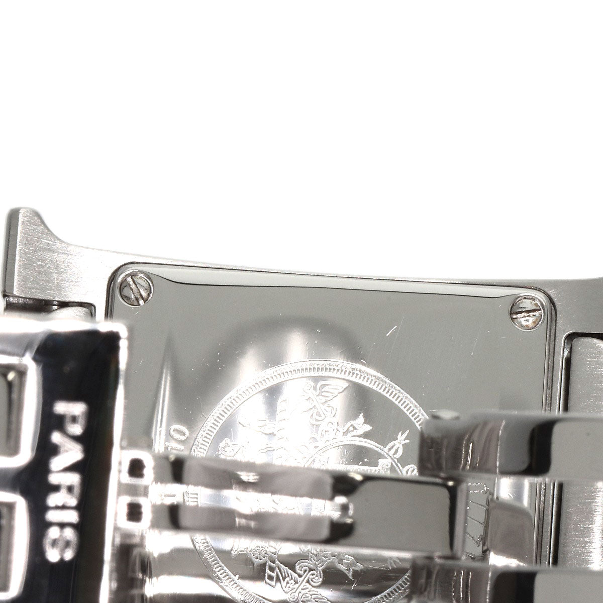 HERMES Watches Quartz HH1.210 Stainless Steel , Stainless Steel Silver H watch Silver dial Women  d