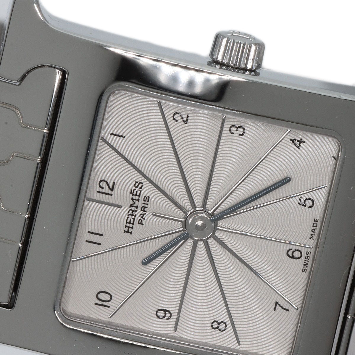HERMES Watches Quartz HH1.210 Stainless Steel , Stainless Steel Silver H watch Silver dial Women  d