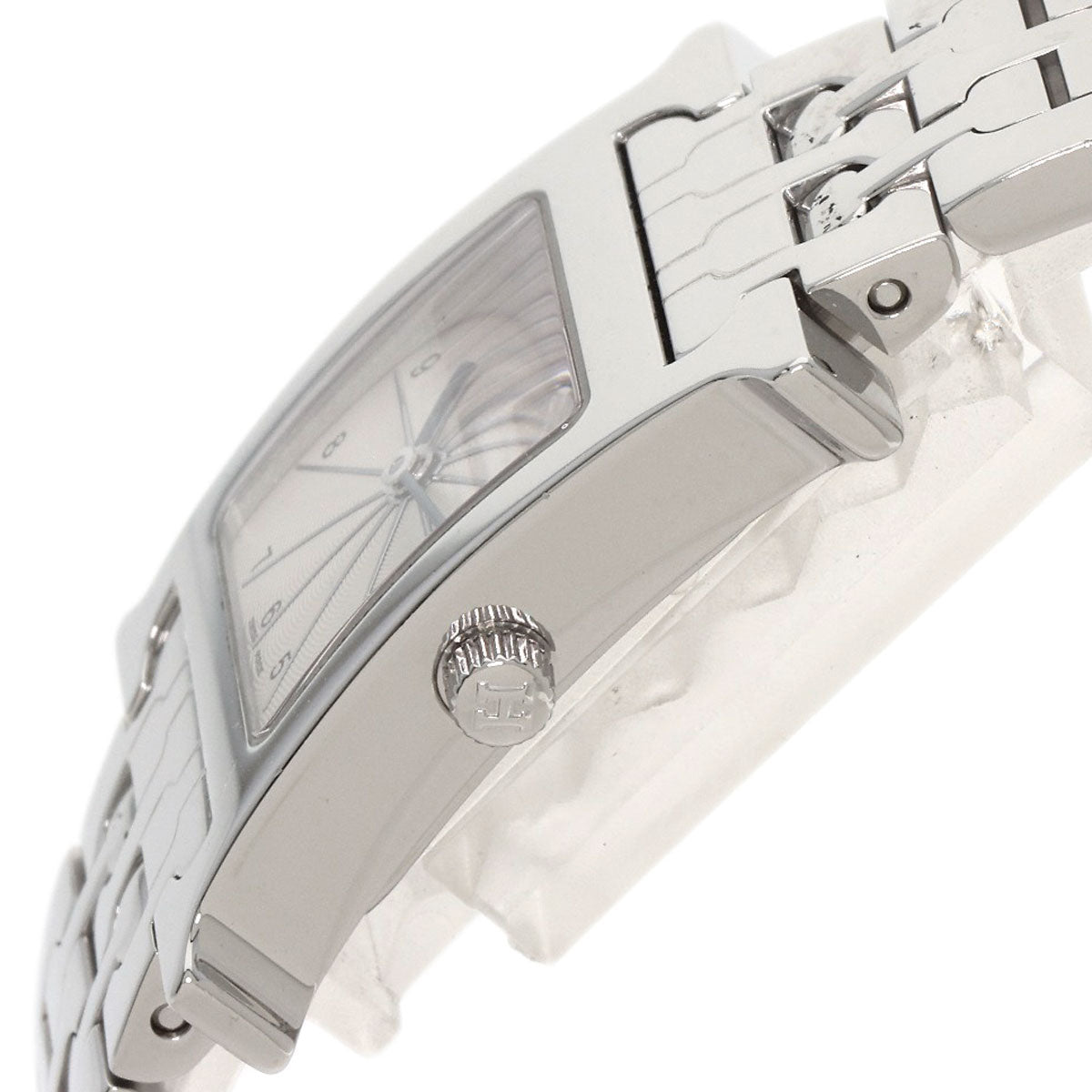 HERMES Watches Quartz HH1.210 Stainless Steel , Stainless Steel Silver H watch Silver dial Women  d