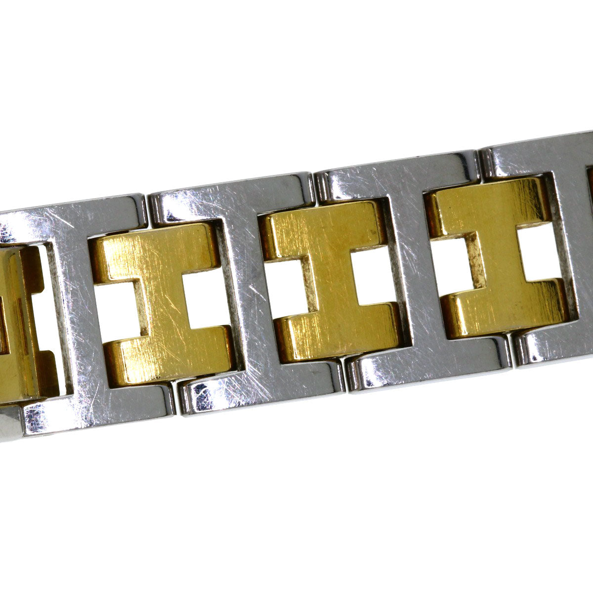 HERMES Watches Quartz CL3.240 Stainless Steel , SSxGP gold Clipper Ivory dial Women  d
