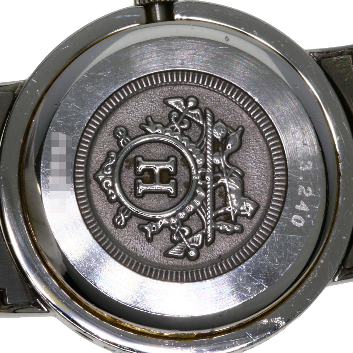 HERMES Watches Quartz CL3.240 Stainless Steel , SSxGP gold Clipper Ivory dial Women  d