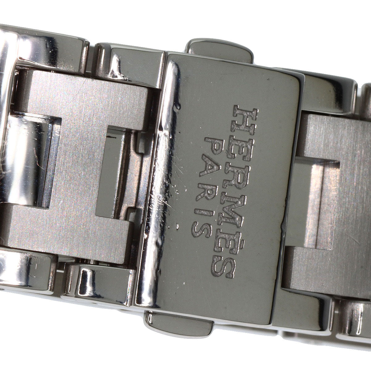 HERMES Watches Quartz CL2.310 Stainless Steel , Stainless Steel Silver Clipper Diver Chronograph New Buckle Pink shell dial mens  d