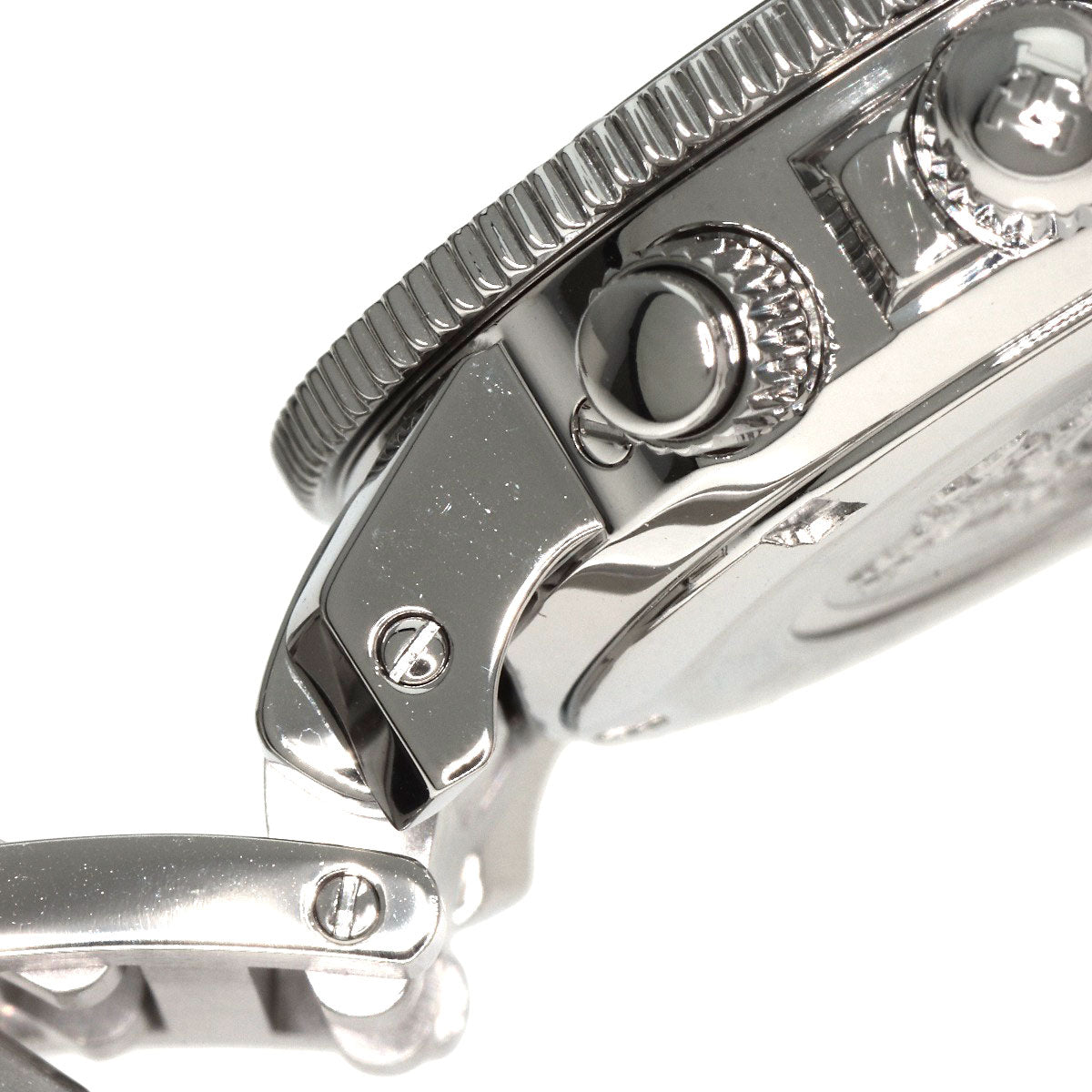 HERMES Watches Quartz CL2.310 Stainless Steel , Stainless Steel Silver Clipper Diver Chronograph black dial Women  d