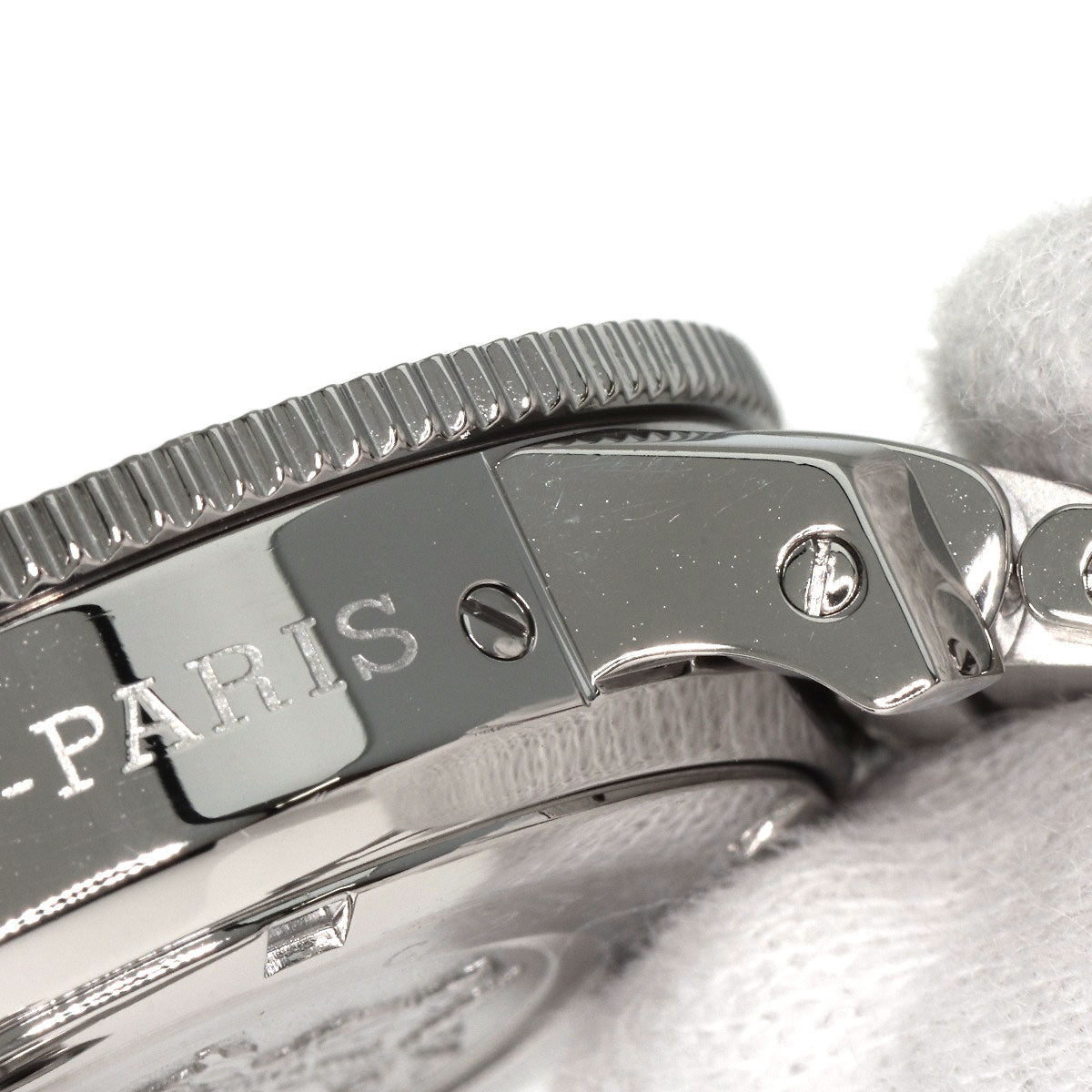 HERMES Watches Quartz CL2.310 Stainless Steel , Stainless Steel Silver Clipper Diver Chronograph black dial Women  d