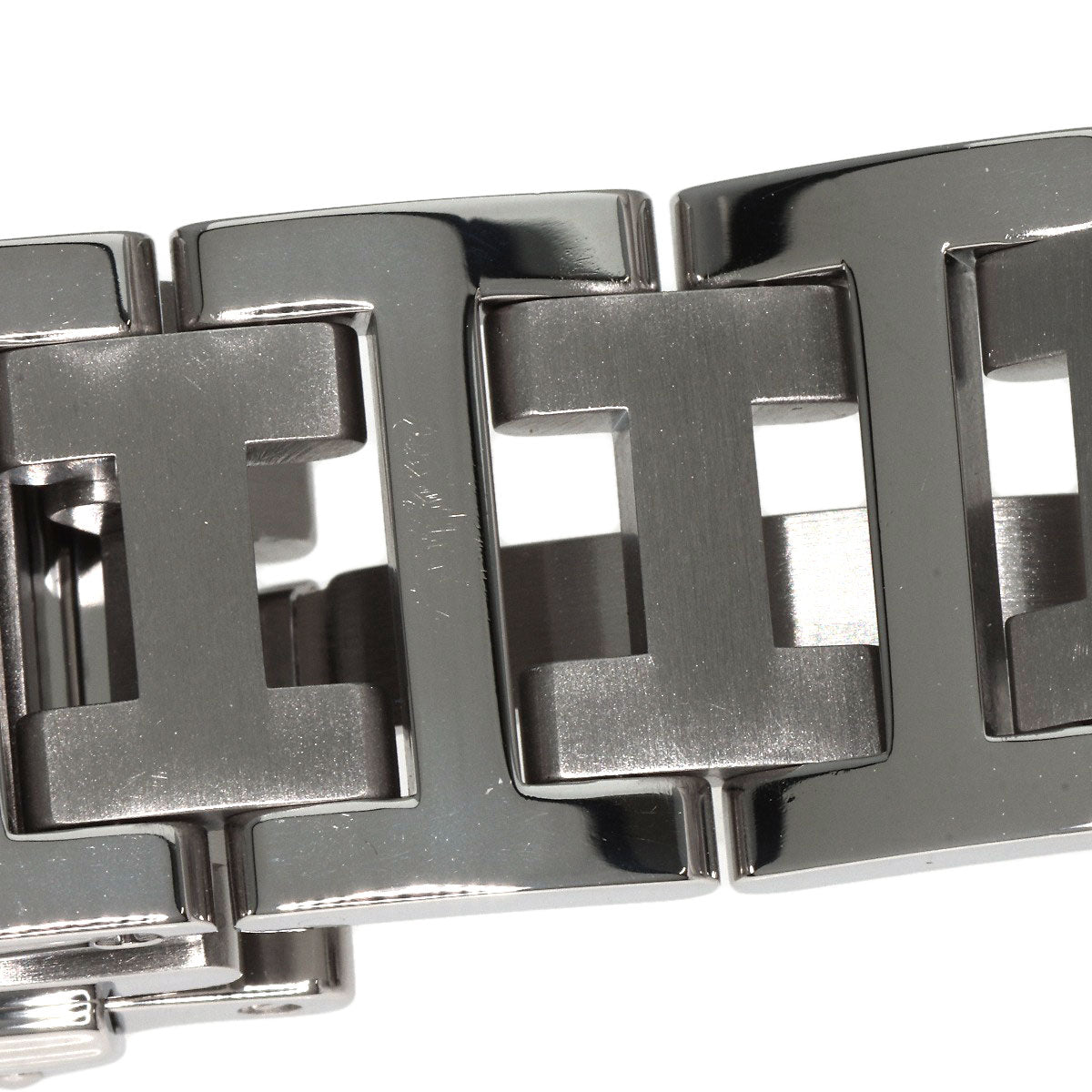 HERMES Watches Quartz CL2.310 Stainless Steel , Stainless Steel Silver Clipper Diver Chronograph black dial Women  d