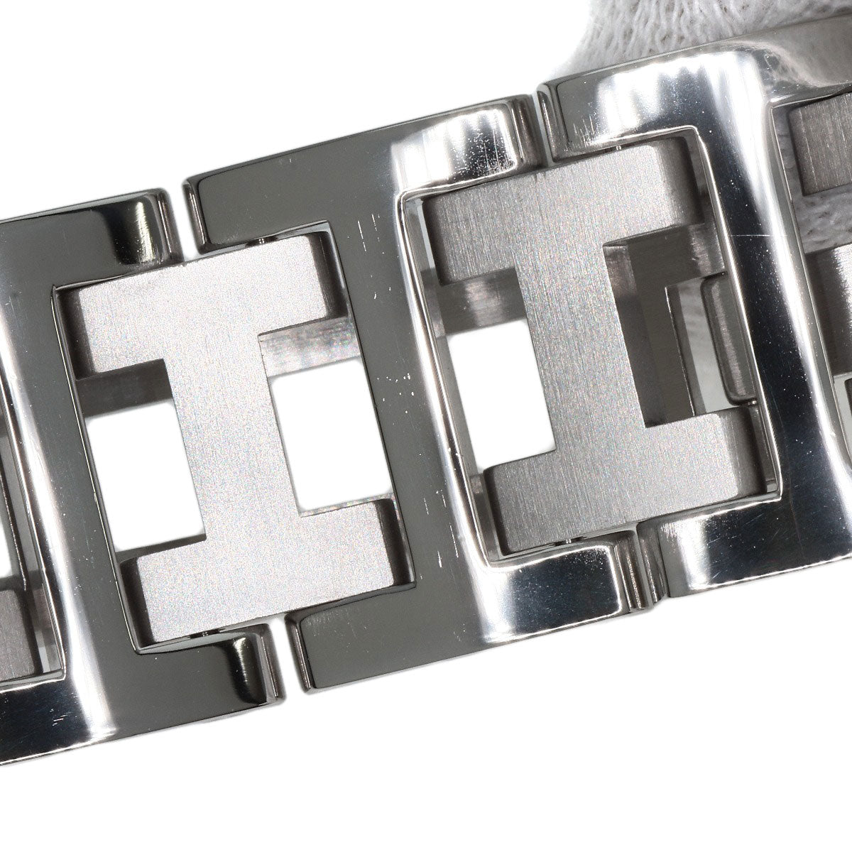 HERMES Watches Quartz CL2.310 Stainless Steel , Stainless Steel Silver Clipper Diver Chronograph black dial Women  d