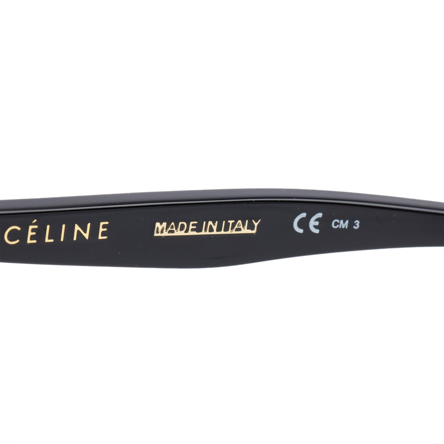 Celine CL41435/S Black Acetate Wayfarer Sunglasses