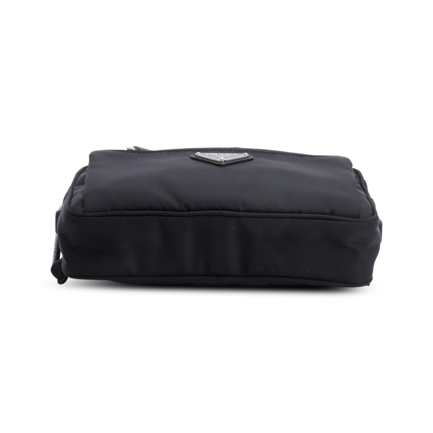 Prada Black Re-Nylon & Saffiano Leather Belt Bag