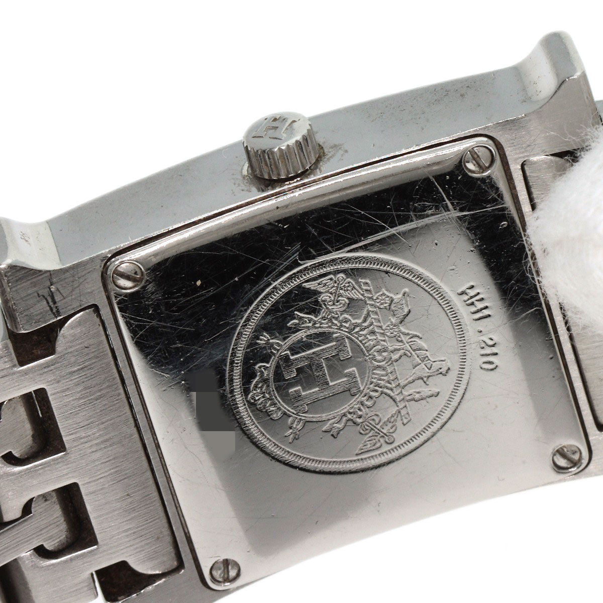 HERMES Watches Quartz HH1.210 Stainless Steel , Stainless Steel Silver H Watch Blue Gene Blue gene dial Women  d