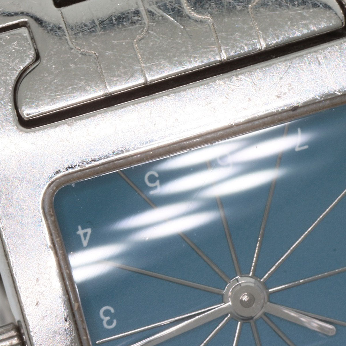 HERMES Watches Quartz HH1.210 Stainless Steel , Stainless Steel Silver H Watch Blue Gene Blue gene dial Women  d