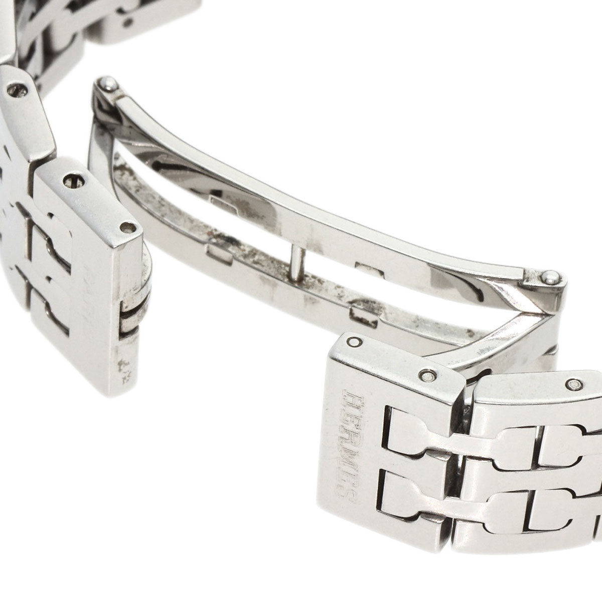 HERMES Watches Quartz HH1.210 Stainless Steel , Stainless Steel Silver H Watch Blue Gene Blue gene dial Women  d