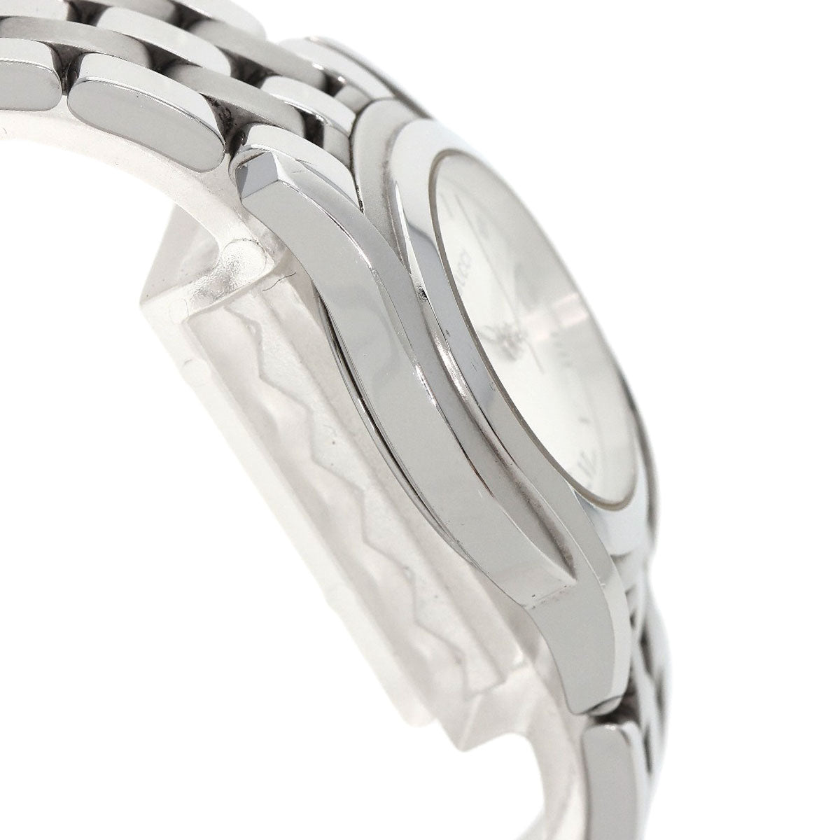 GUCCI Watches Quartz 5500L Stainless Steel , Stainless Steel Silver Round face Silver dial Women  d