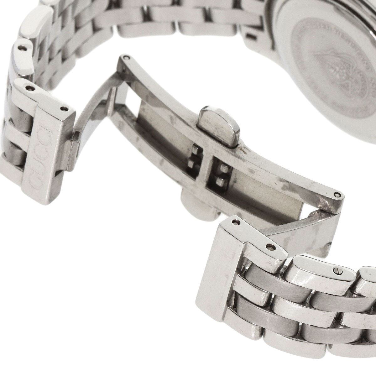 GUCCI Watches Quartz 5500L Stainless Steel , Stainless Steel Silver Round face Silver dial Women  d