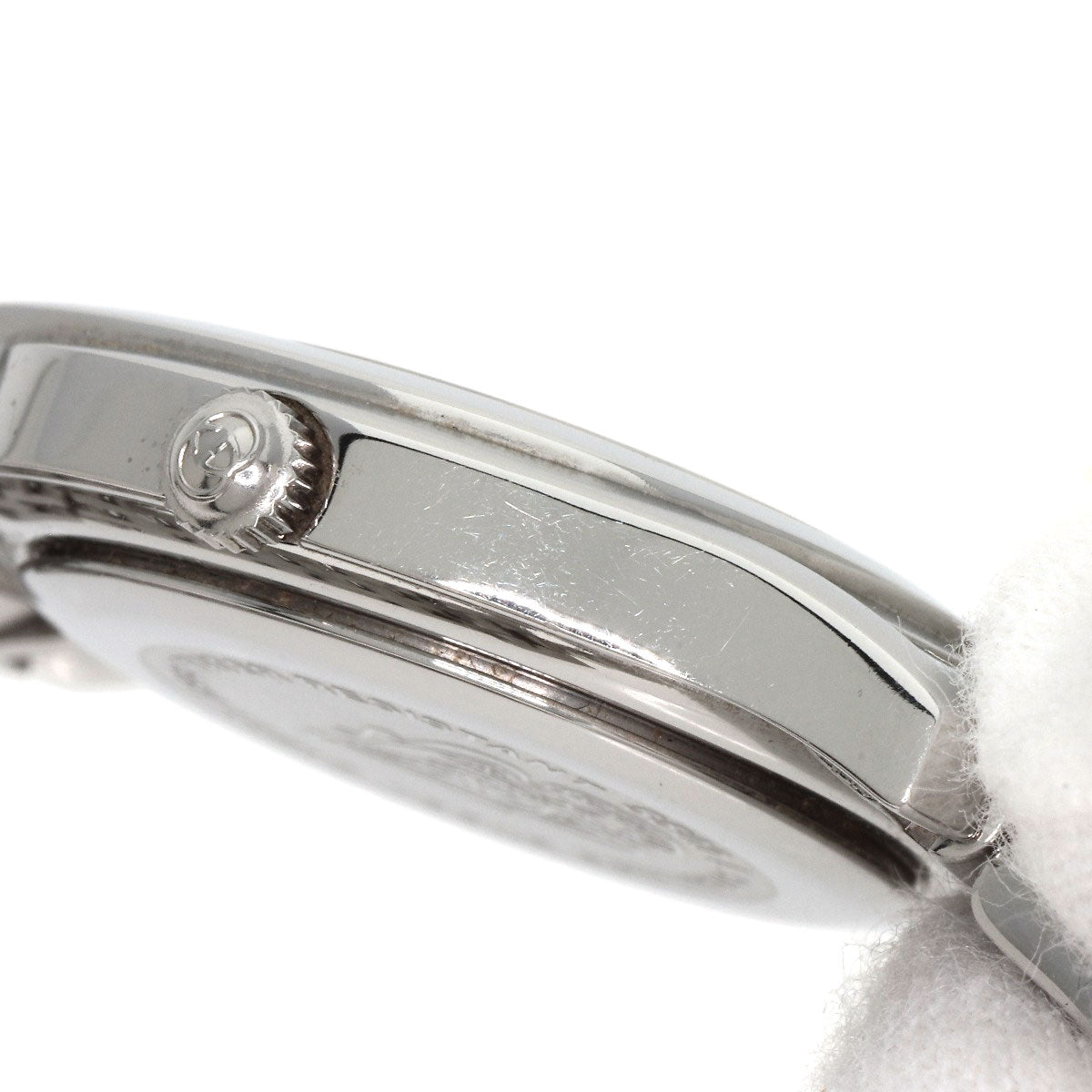 GUCCI Watches Quartz 5500L Stainless Steel , Stainless Steel Silver Round face Silver dial Women  d