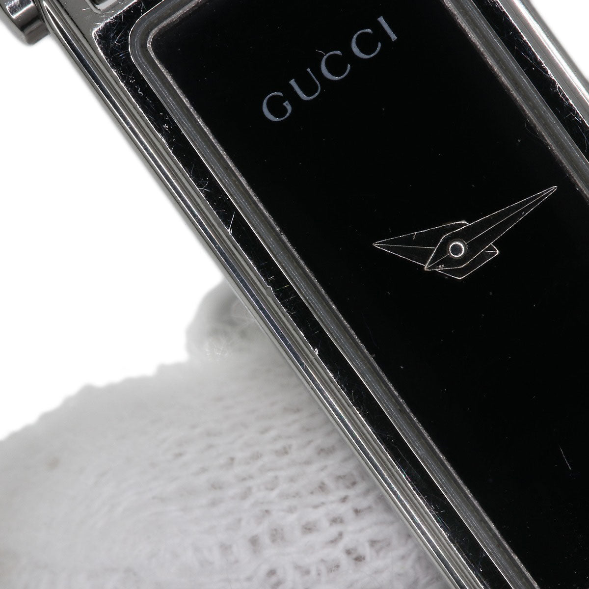 GUCCI Watches Quartz Stainless Steel , Stainless Steel Silver 1500L black dial Women  d