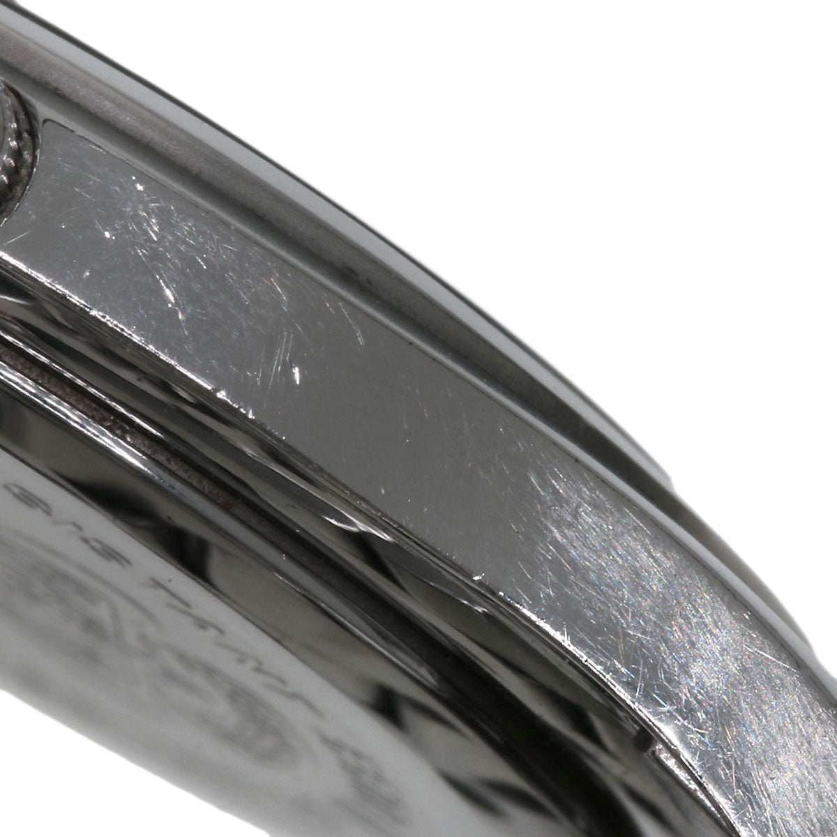 GUCCI Watches Quartz 5500M Stainless Steel , Stainless Steel Silver Round face black dial mens  d