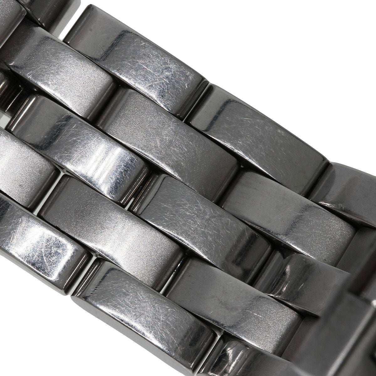 GUCCI Watches Quartz 5500M Stainless Steel , Stainless Steel Silver Round face black dial mens  d