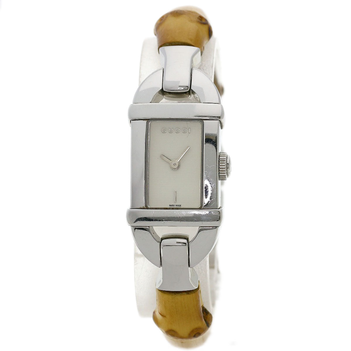 GUCCI Watches Quartz 6800L Stainless Steel, Bamboo Silver Bamboo Silver dial Women  d