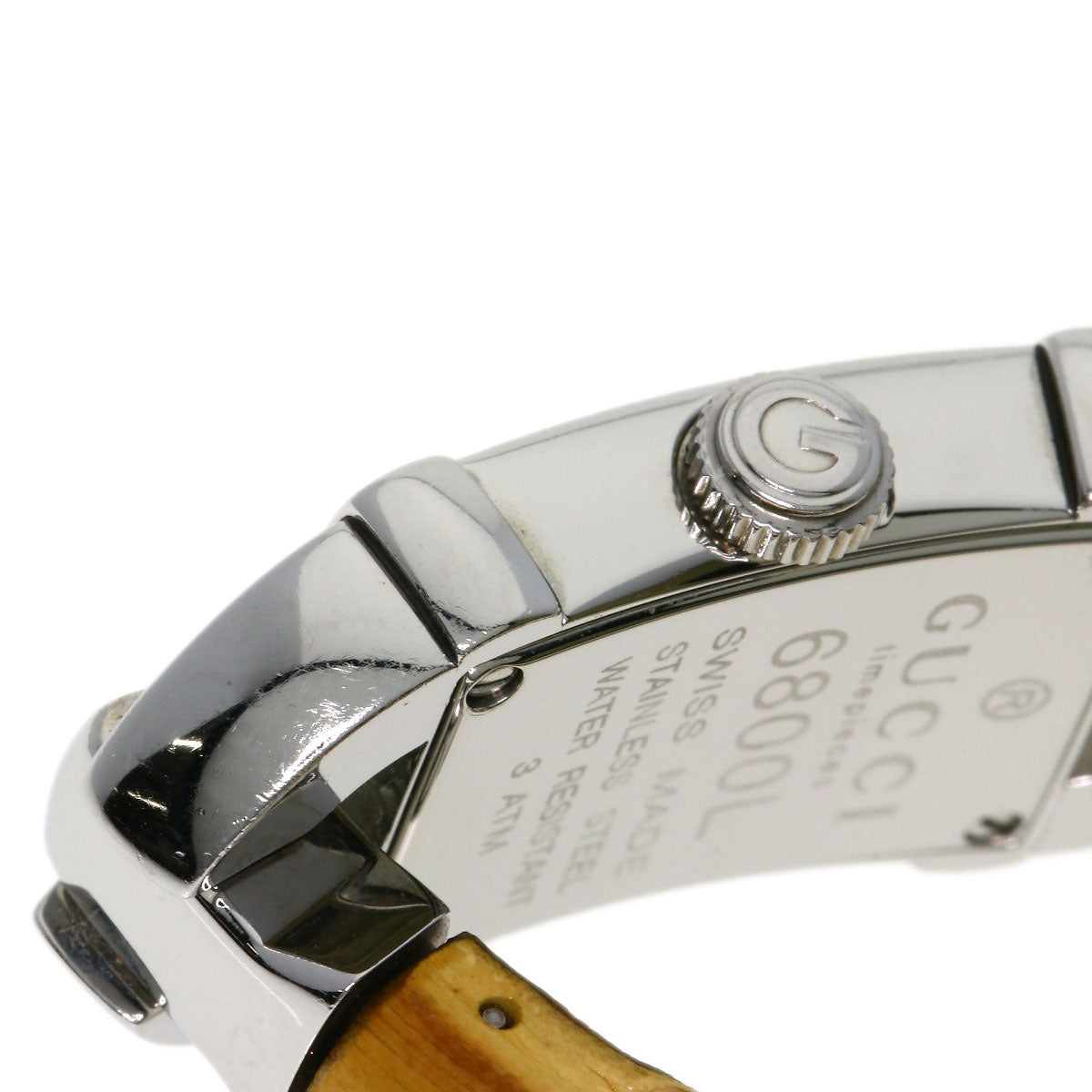 GUCCI Watches Quartz 6800L Stainless Steel, Bamboo Silver Bamboo Silver dial Women  d