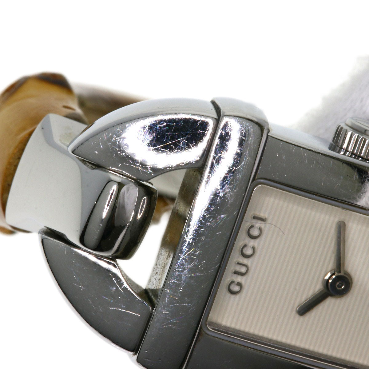 GUCCI Watches Quartz 6800L Stainless Steel, Bamboo Silver Bamboo Silver dial Women  d