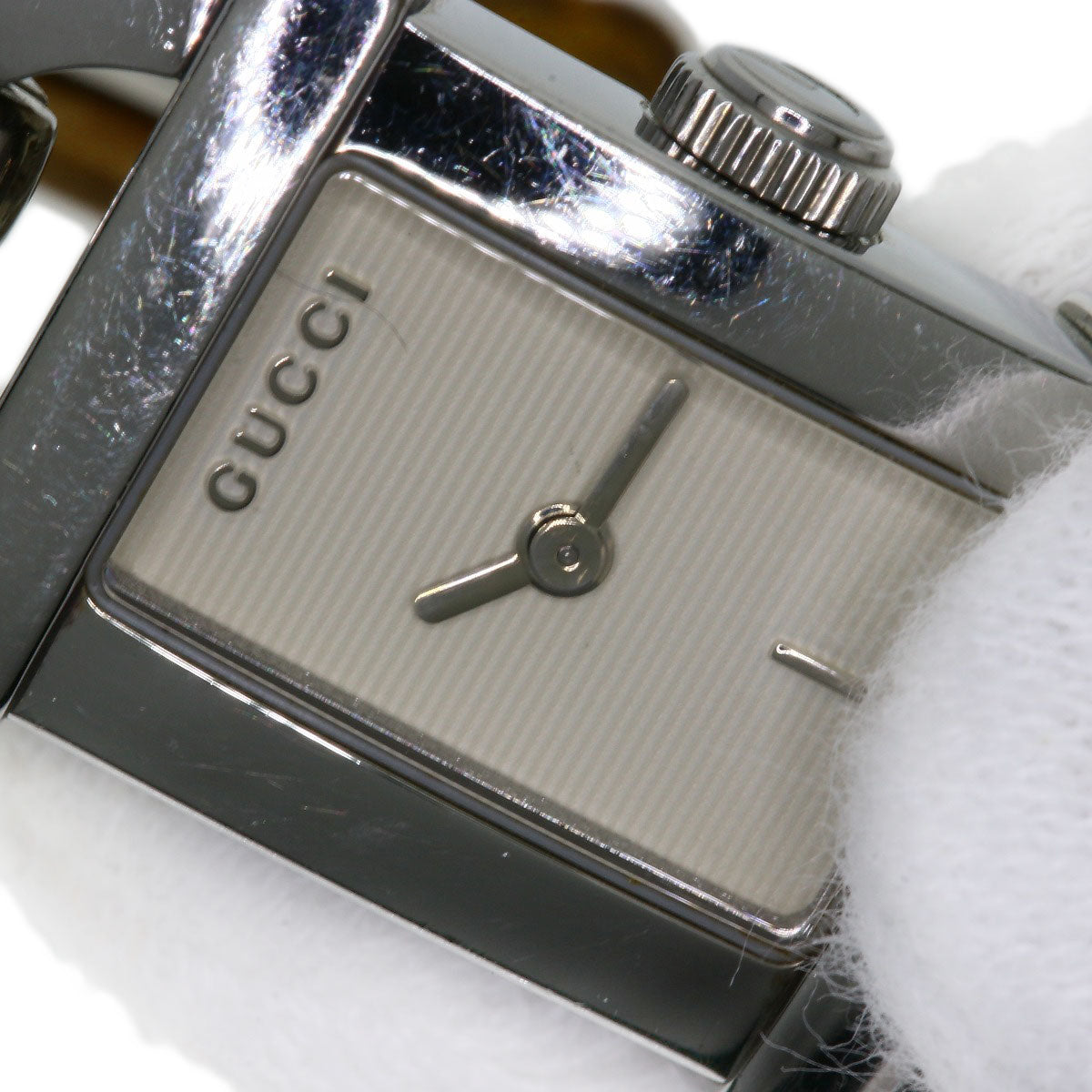 GUCCI Watches Quartz 6800L Stainless Steel, Bamboo Silver Bamboo Silver dial Women  d
