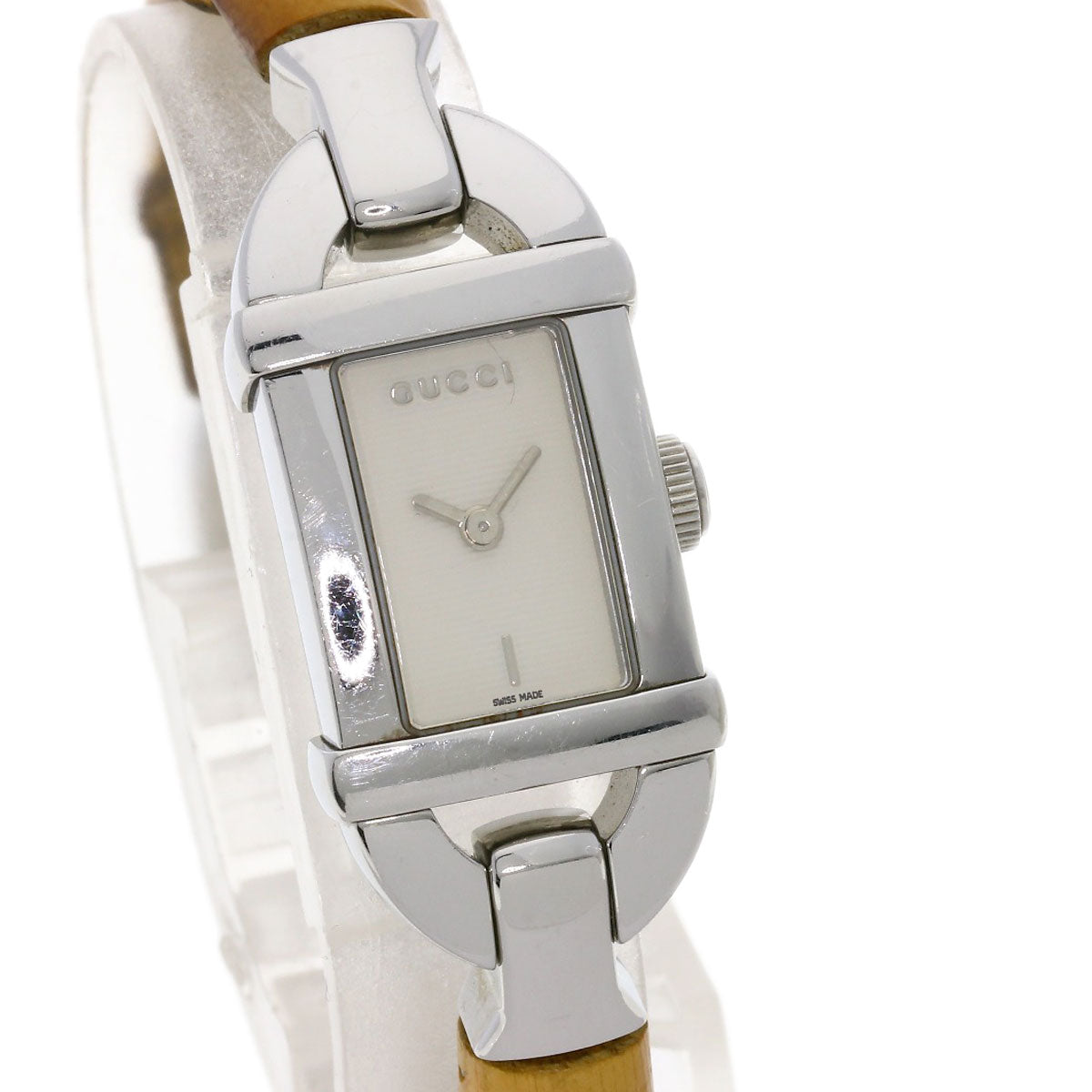 GUCCI Watches Quartz 6800L Stainless Steel, Bamboo Silver Bamboo Silver dial Women  d