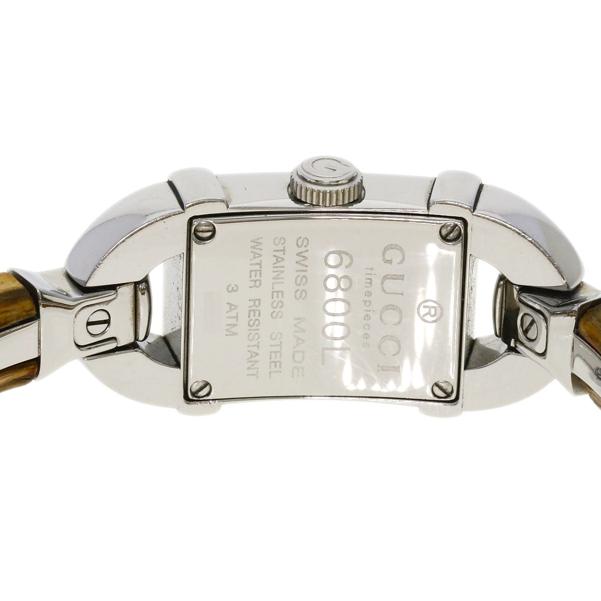 GUCCI Watches Quartz 6800L Stainless Steel, Bamboo Silver Bamboo Silver dial Women  d