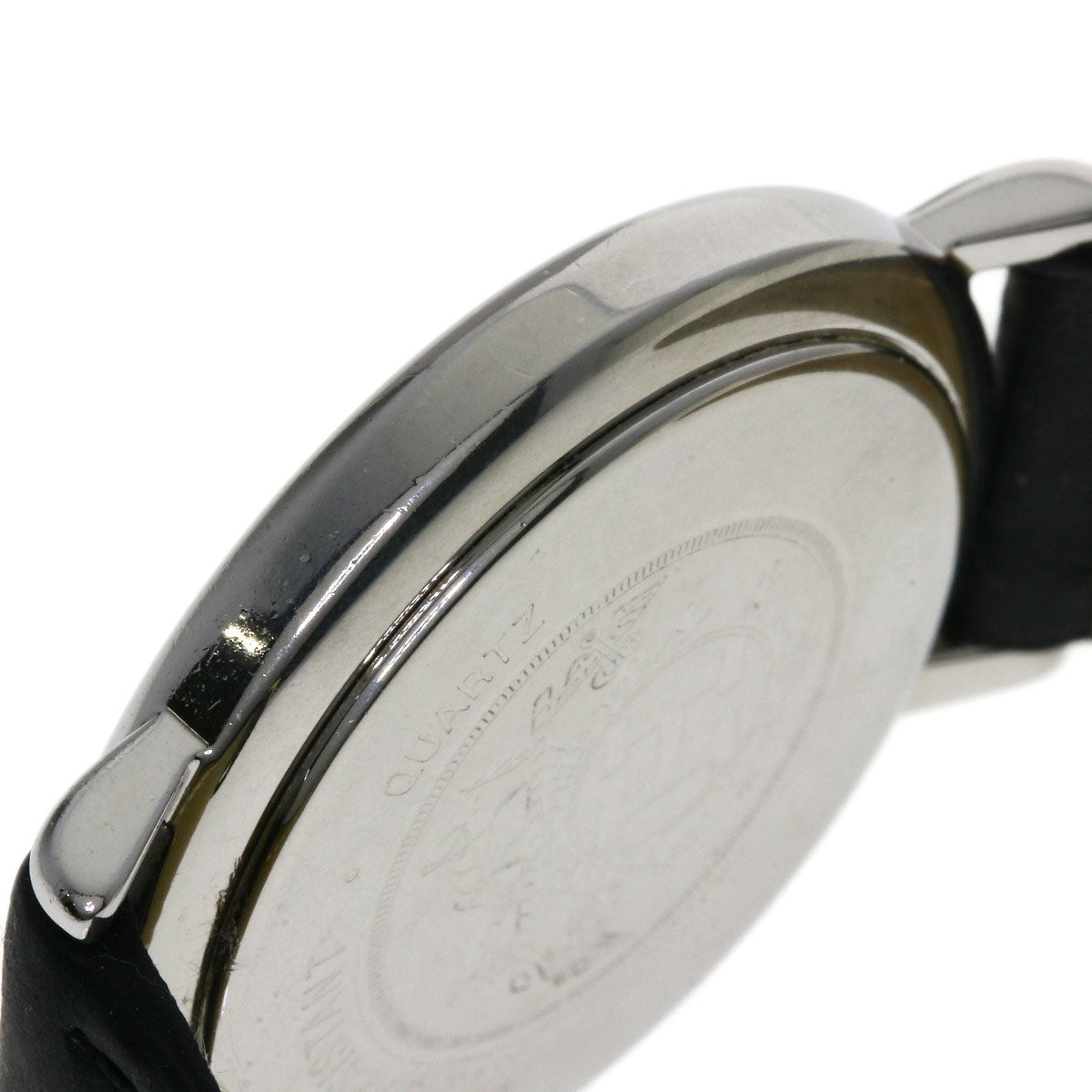 HERMES Watches Quartz Combination, Leather Silver Meteor Ivory dial mens  d