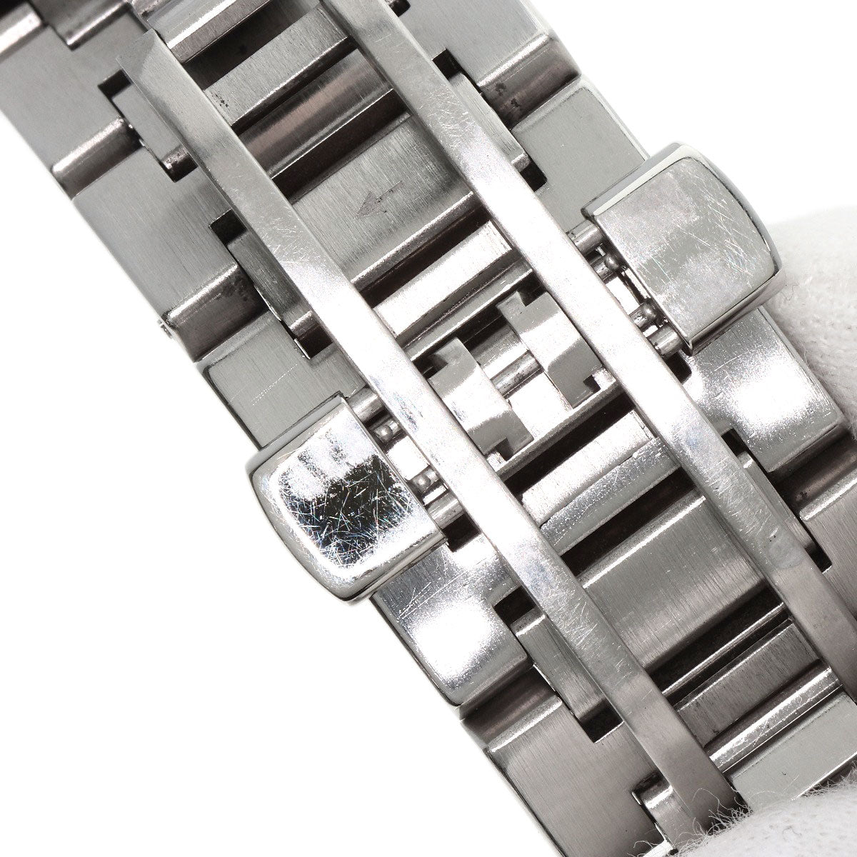 GUCCI Watches Quartz Stainless Steel , Stainless Steel Silver 142.2 black dial mens  d