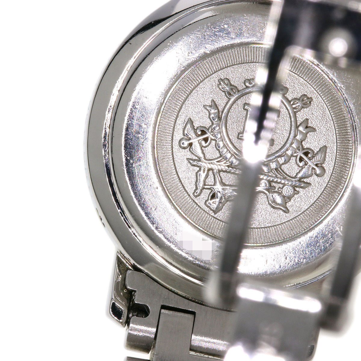 HERMES Watches Quartz CL4.220 Stainless Steel , SSxGP Silver Clipper new buckle Ivory dial Women  d