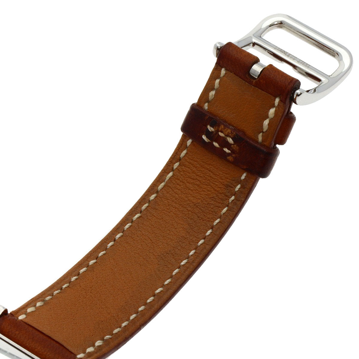 HERMES Watches Quartz HH1.210 Stainless Steel, Leather Silver H watch Deburuturu Silver dial Women  d