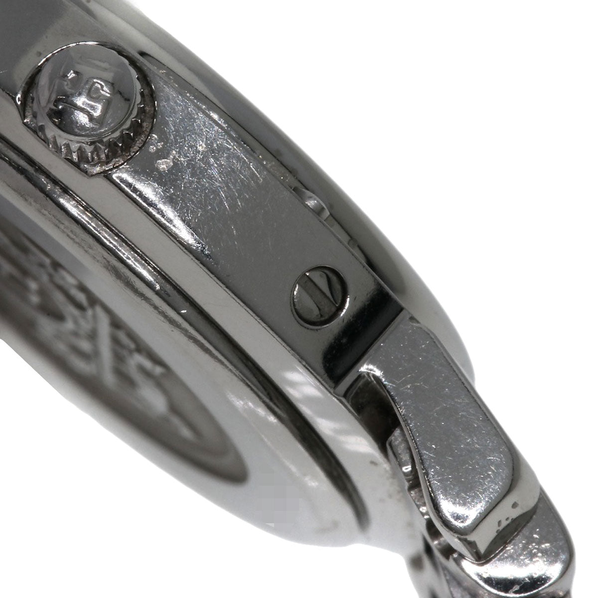 HERMES Watches Quartz CL4.210 Stainless Steel , Stainless Steel Silver Clipper black dial Women  d