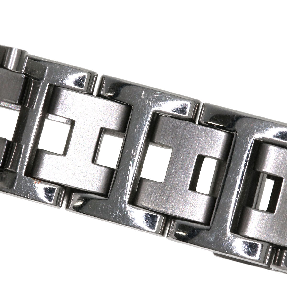 HERMES Watches Quartz CL4.210 Stainless Steel , Stainless Steel Silver Clipper black dial Women  d