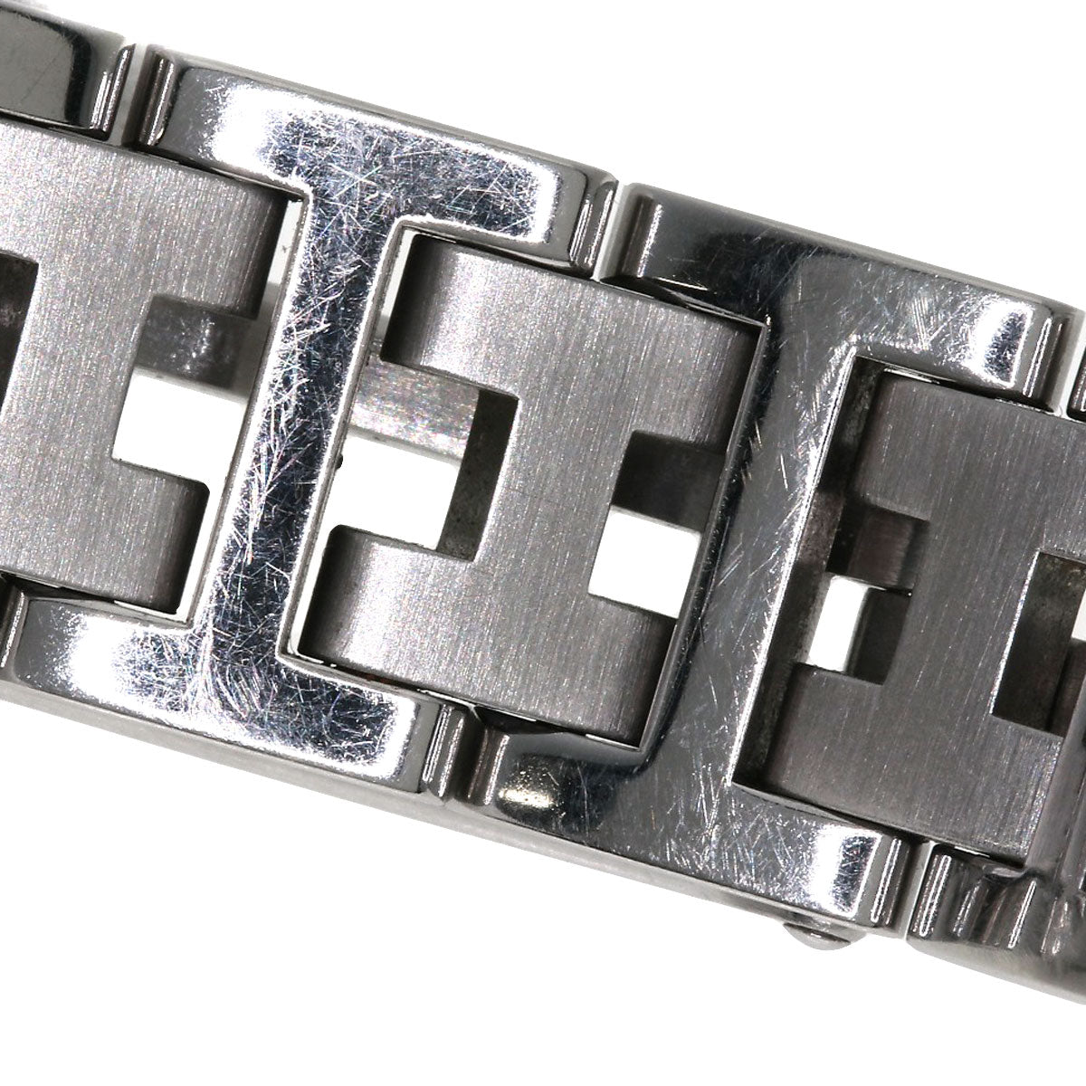HERMES Watches Quartz CL4.210 Stainless Steel , Stainless Steel Silver Clipper black dial Women  d
